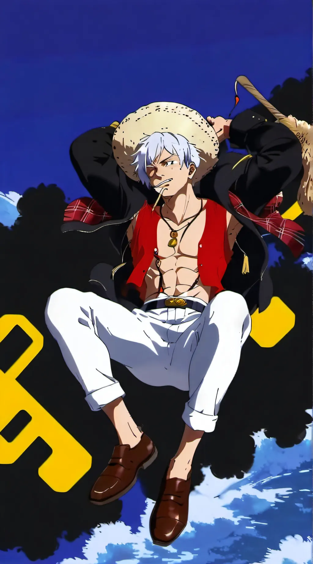 ai character: gear 5 luffy background