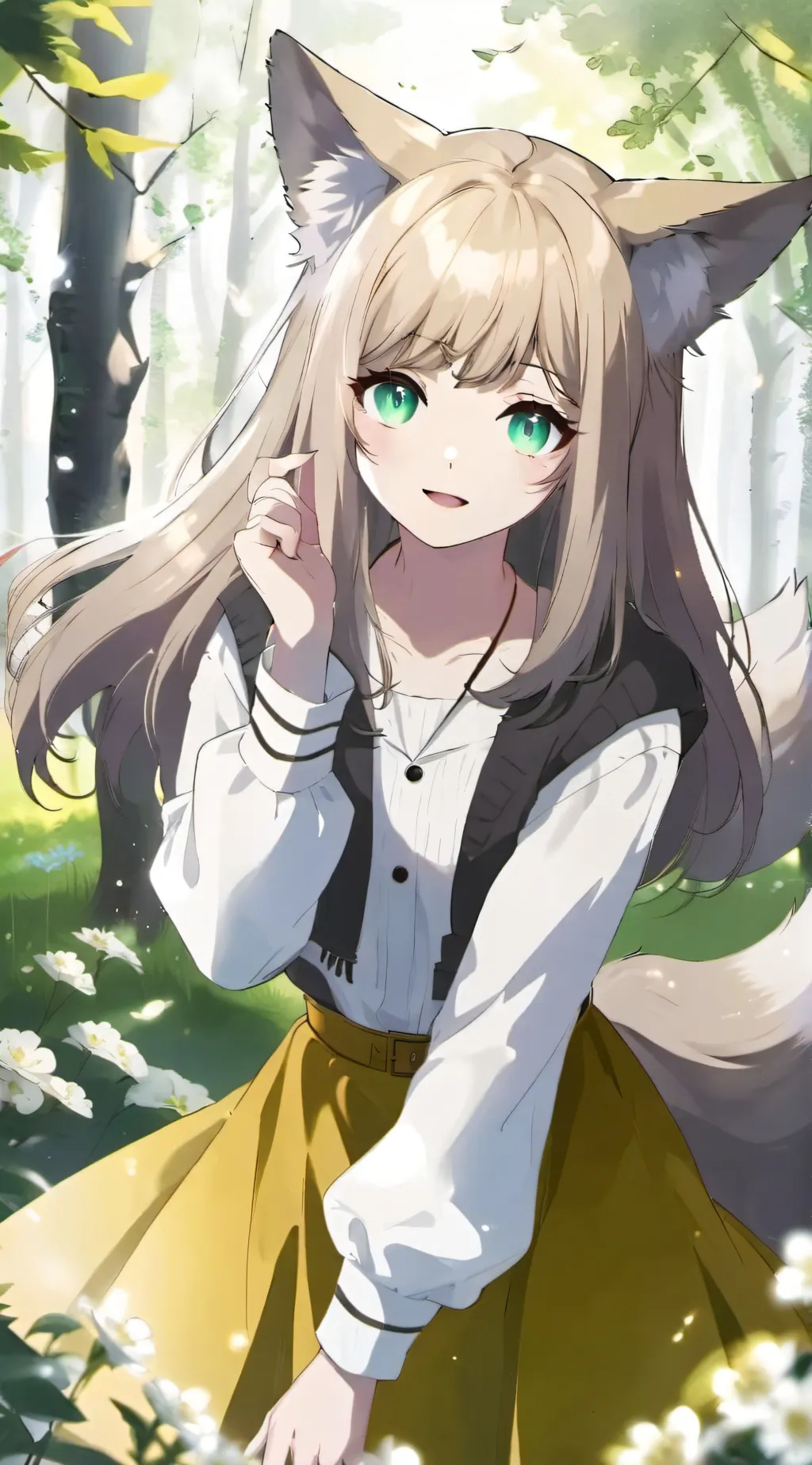 ai character: Rose background