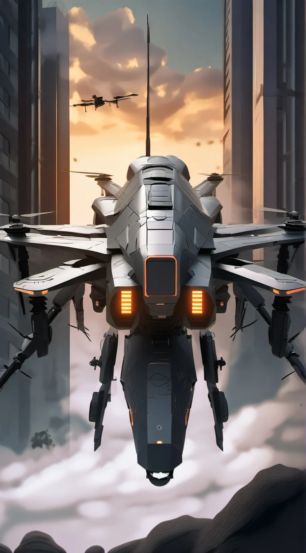 ai character: Murder drones. background