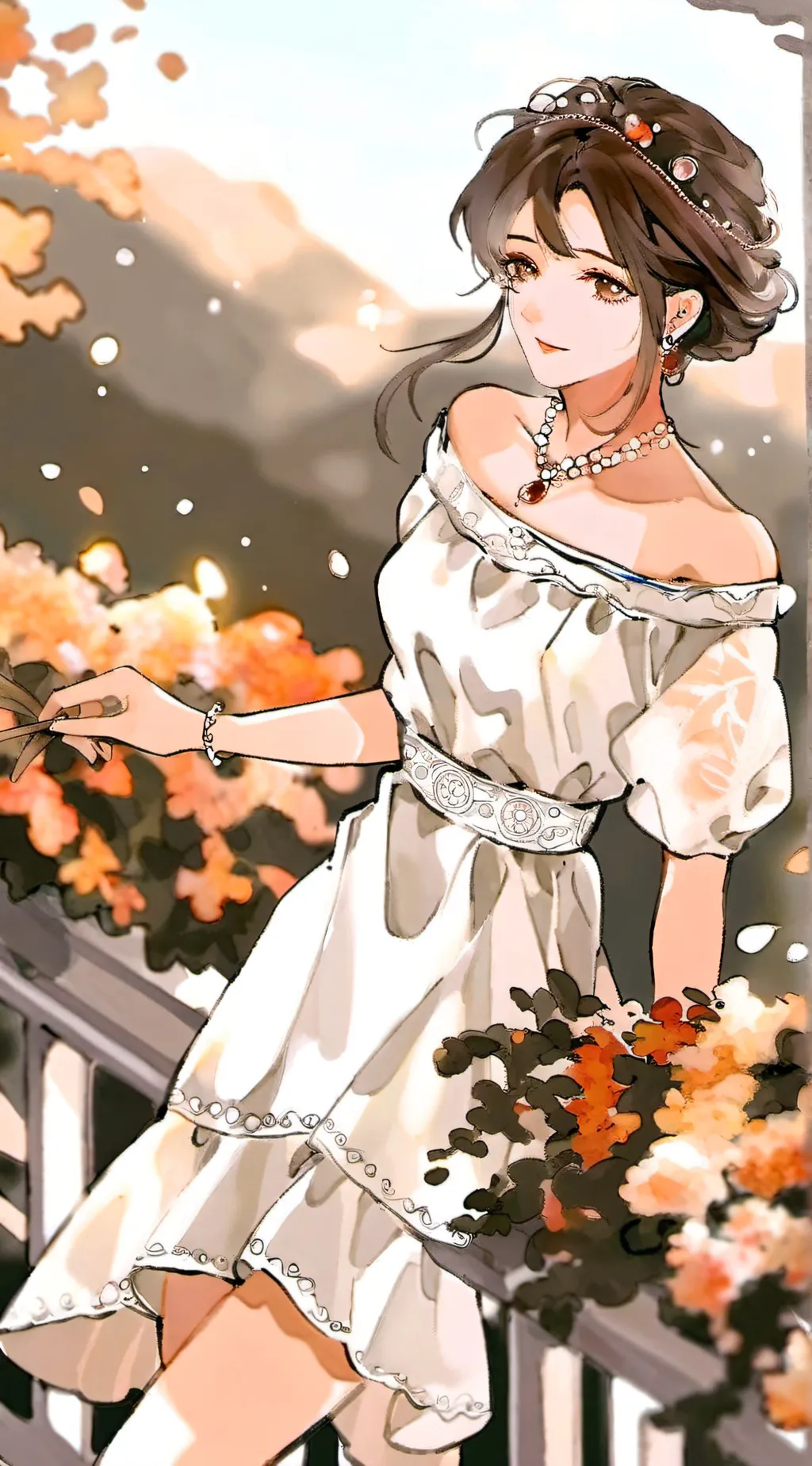 ai character: Mha Party background