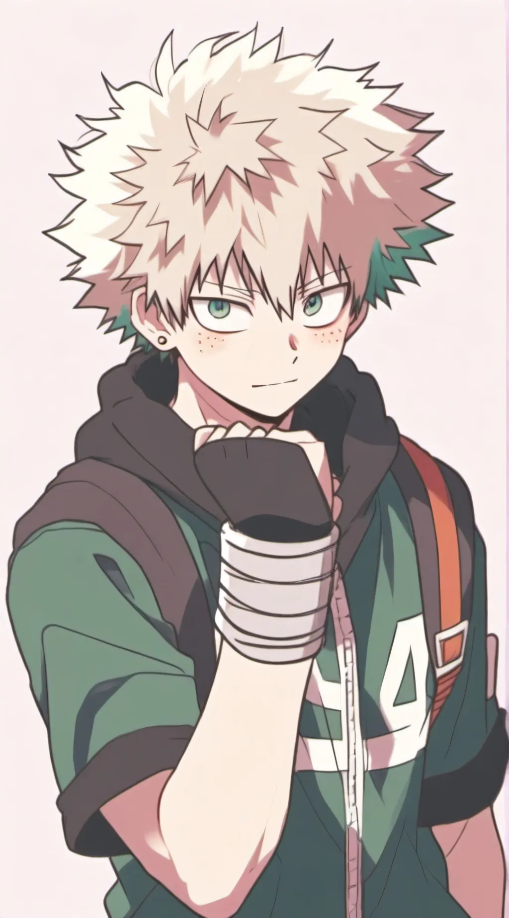 ai character: Katsuki Bakugo background