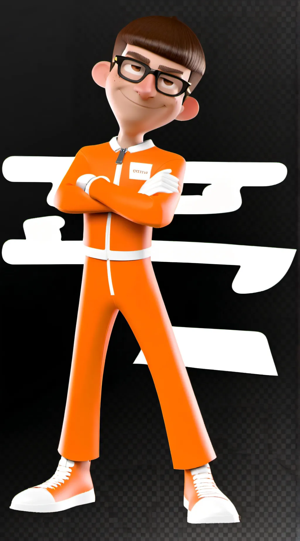 ai character: Vector background