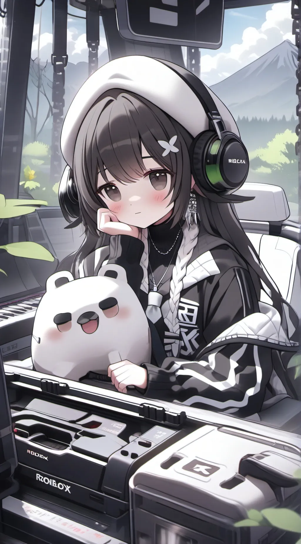 ai character: R63 Girl background