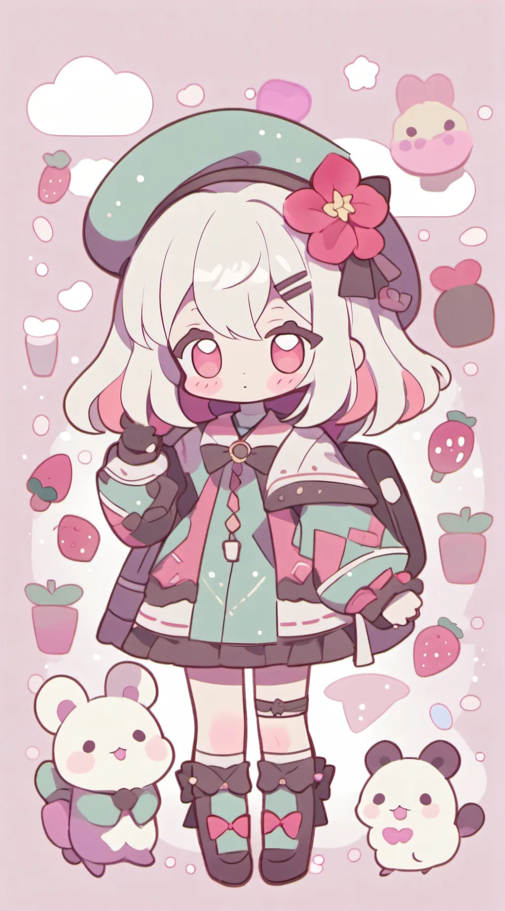 ai character: CatnapXDogday background