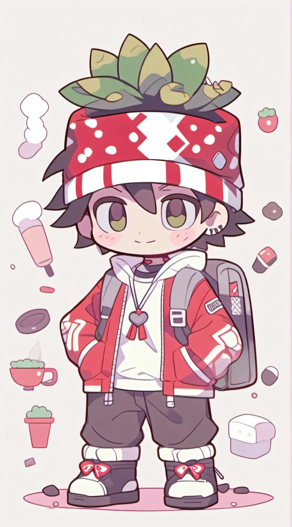ai character: Plant pot! background