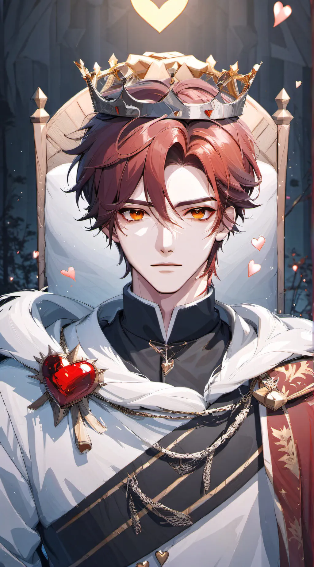 ai character: King of Hearts background