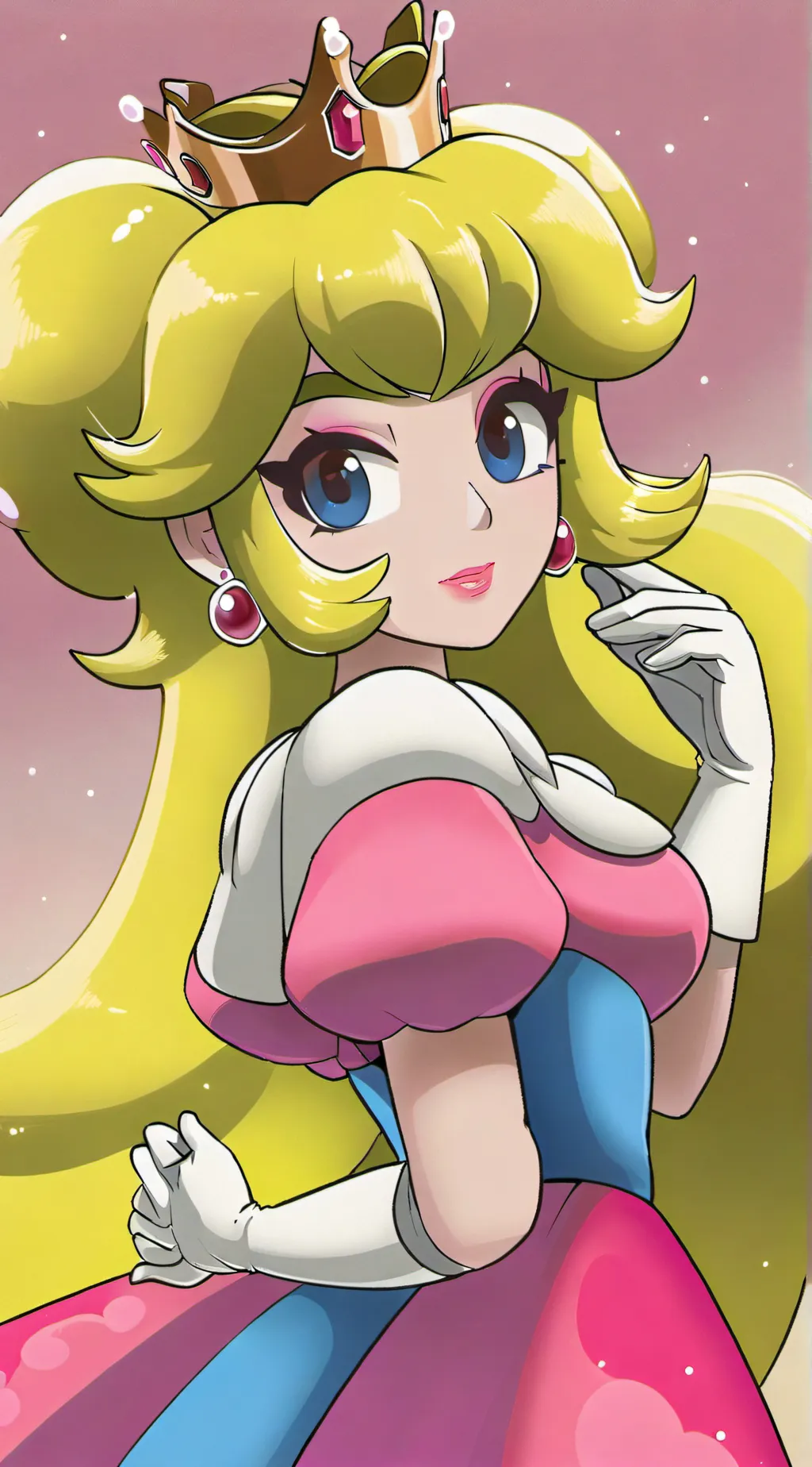 ai character: Princess Toadstool background