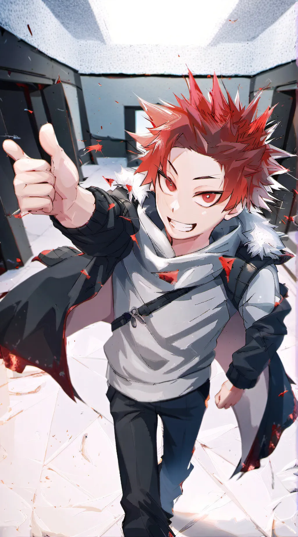 ai character: Ejiro Kirishima  background