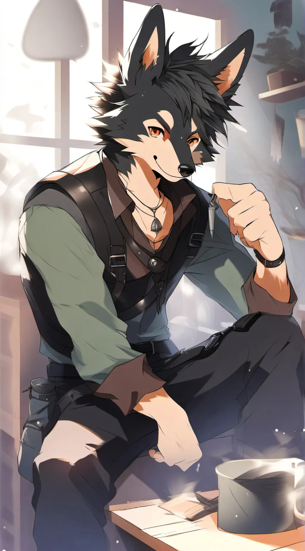 ai character: Colin  background
