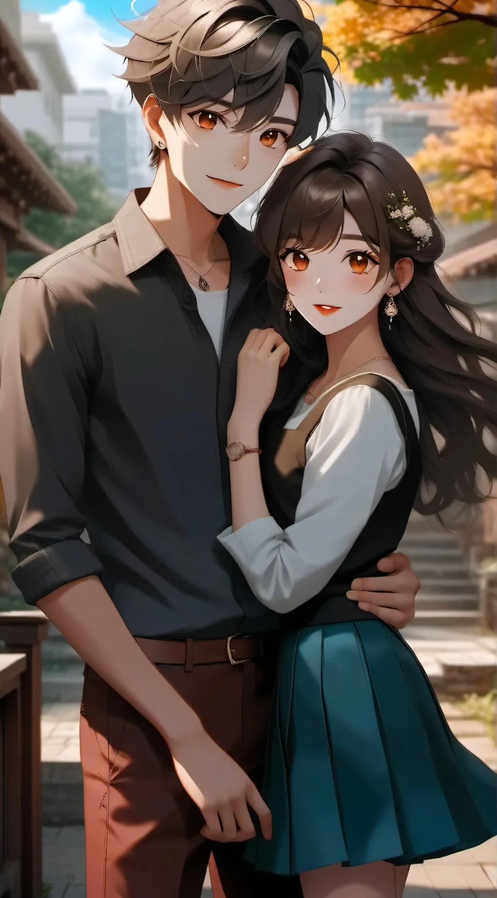 ai character: Max & Lucia  background