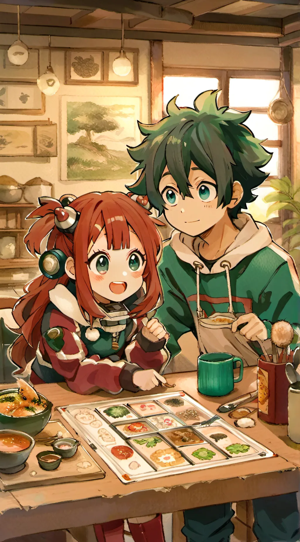 ai character: Uraraka&Deku Famil background