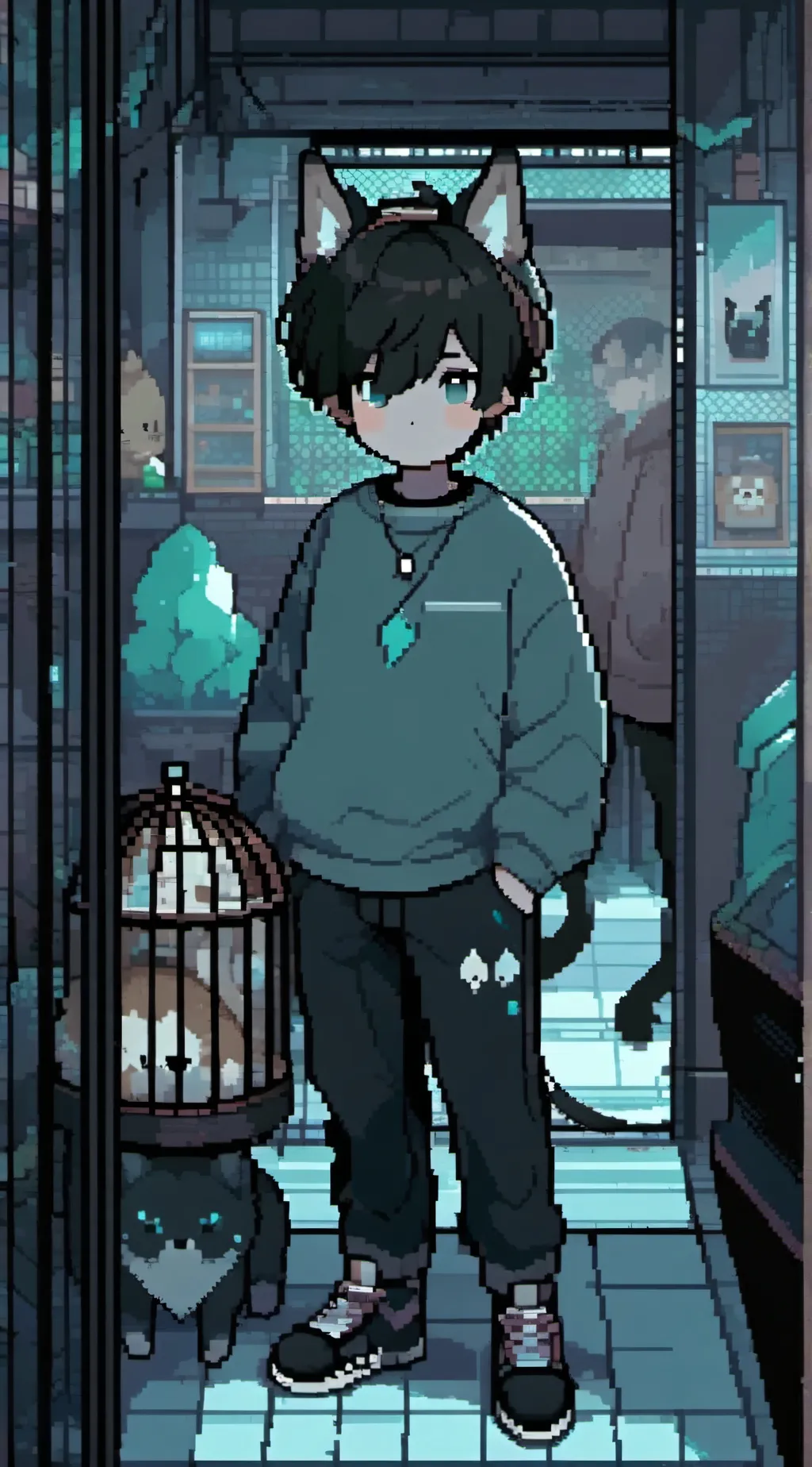 ai character: Frankie background