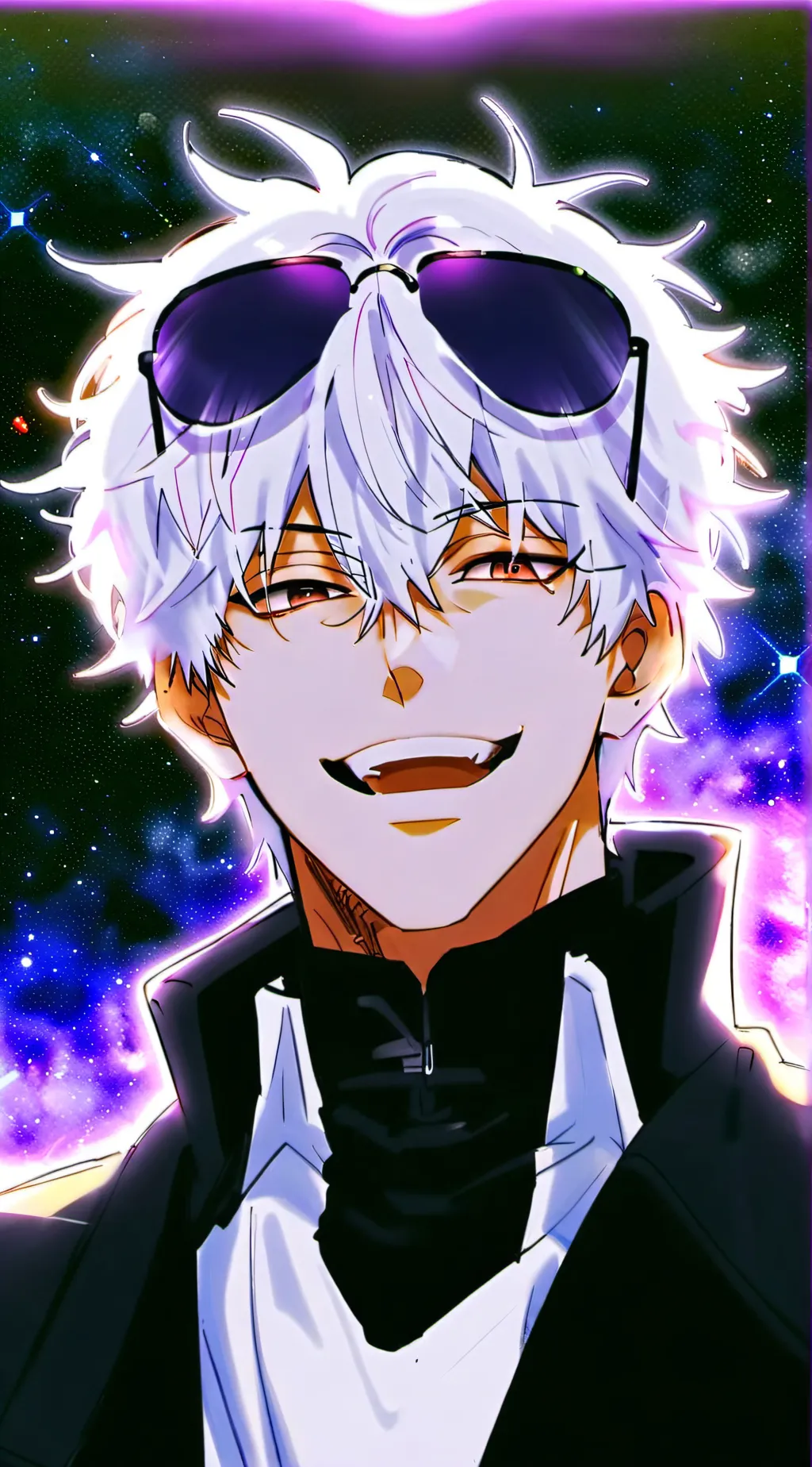 ai character: Satoru gojo background