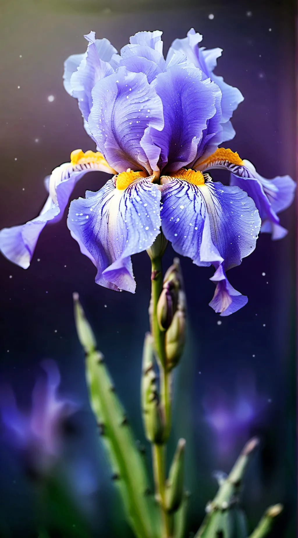 ai character: solarballs iris background