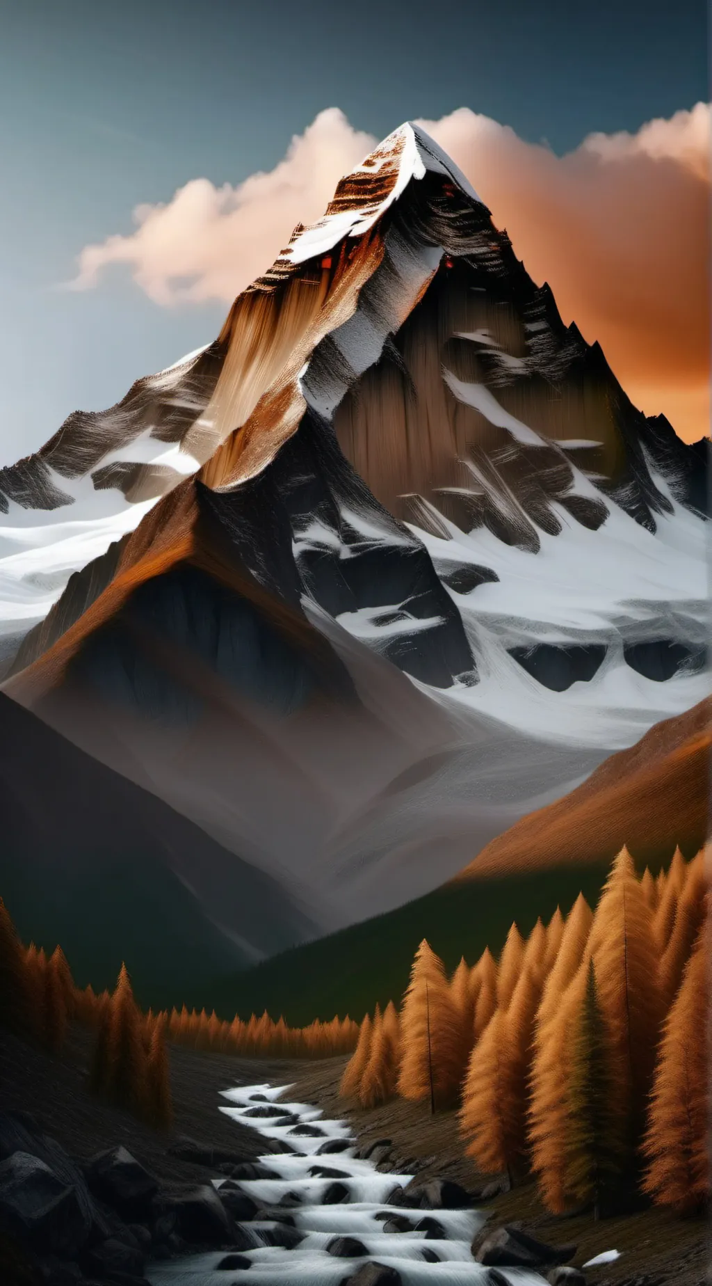 ai character: Mountain background