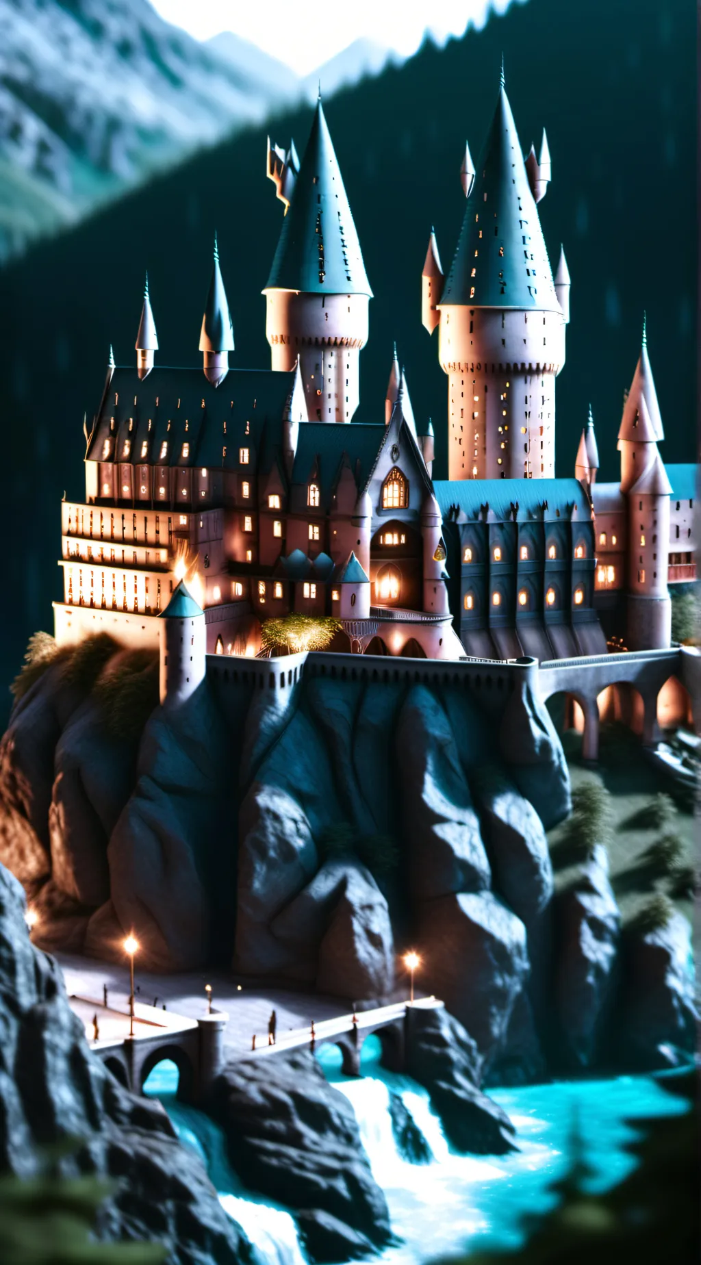 ai character: Hogwarts  background