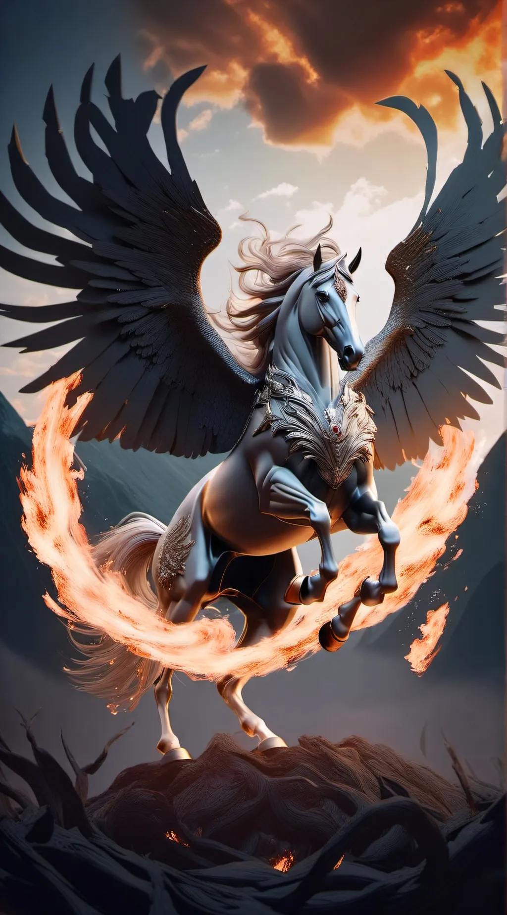 ai character: Emberwing  background