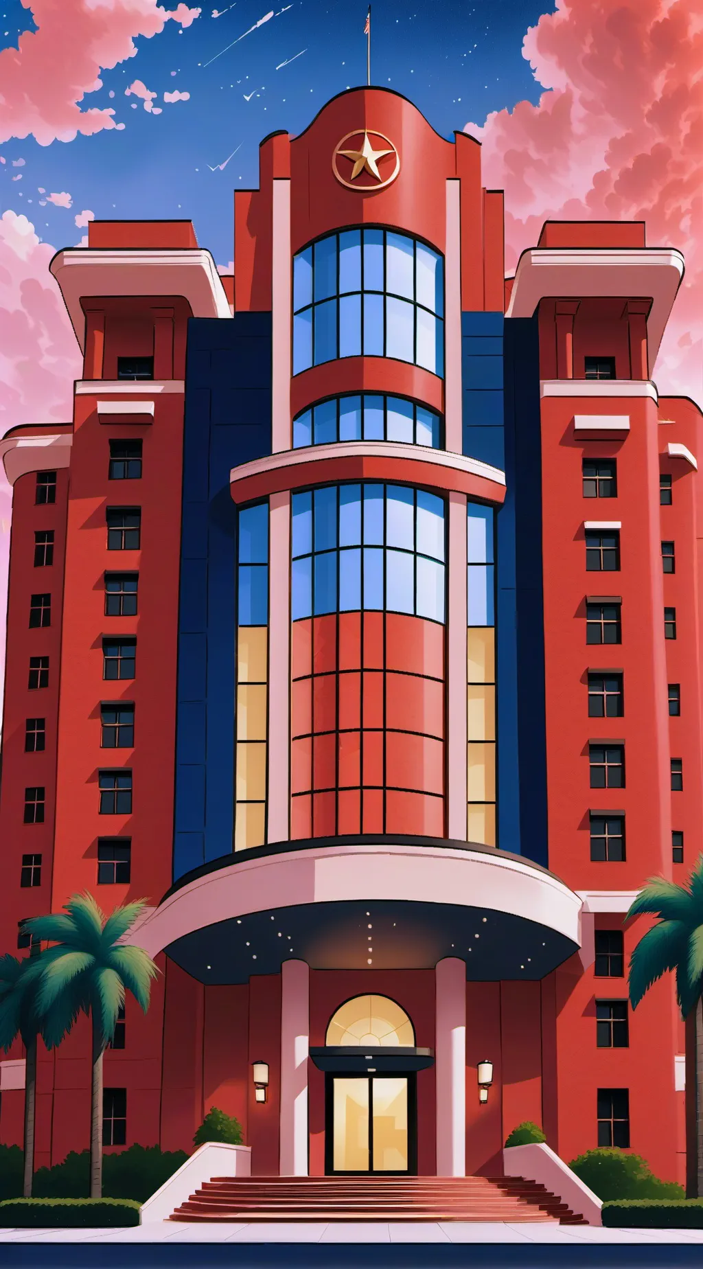 ai character: hazbeen hotel background