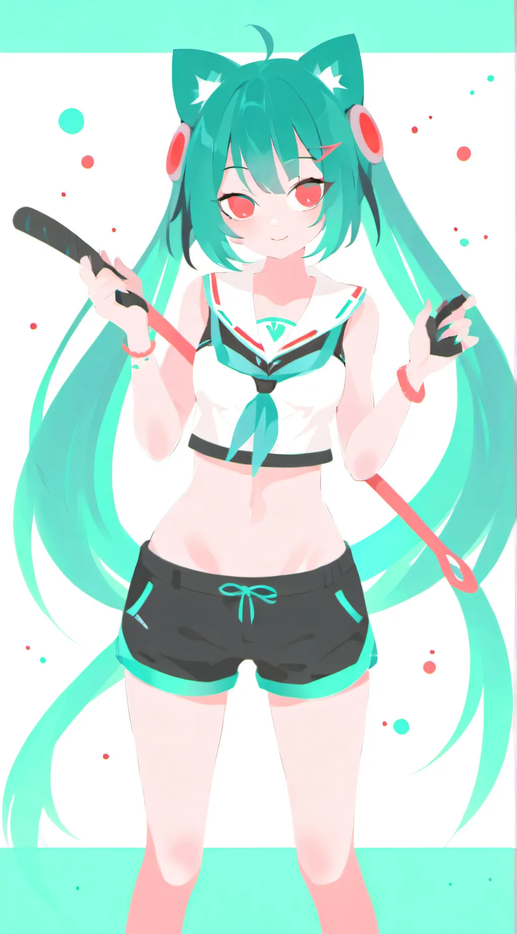 ai character: Miku background