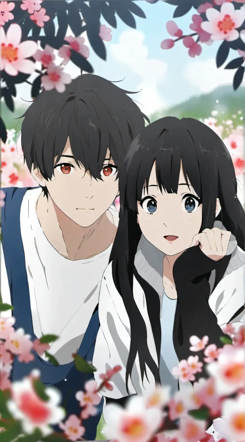 ai character: Lily and Ethan background