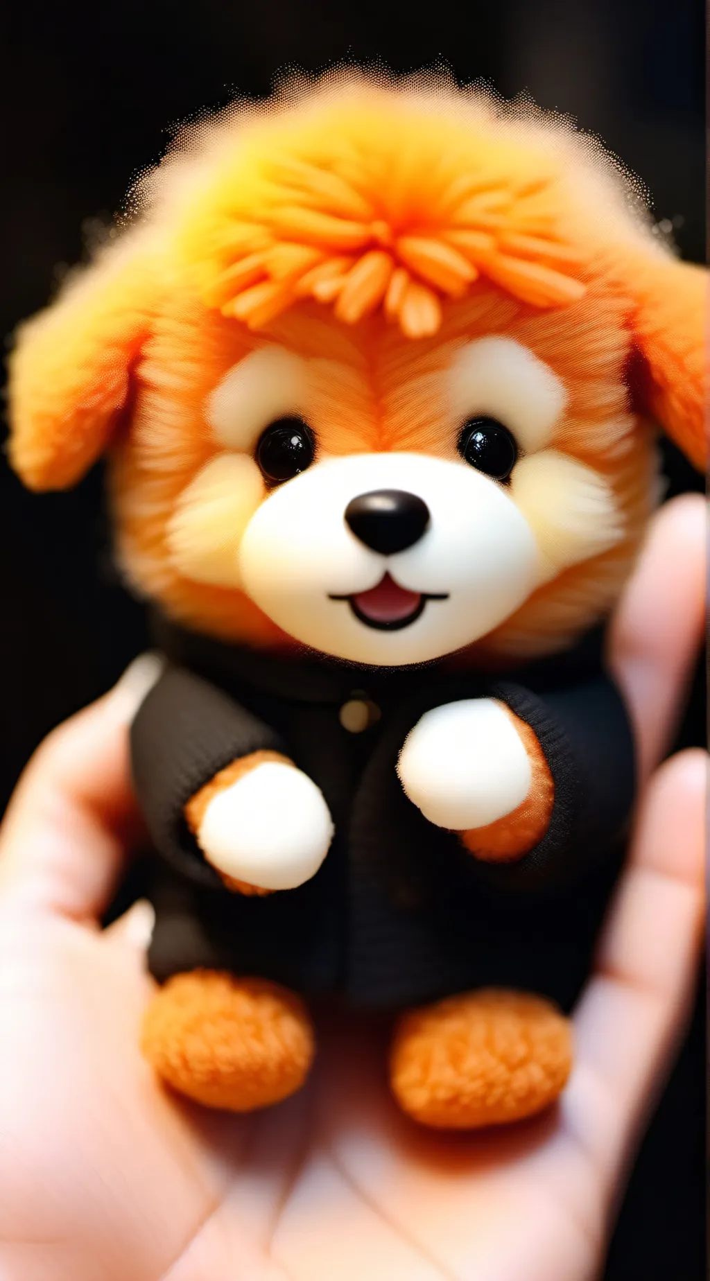 ai character: stuffed pup background