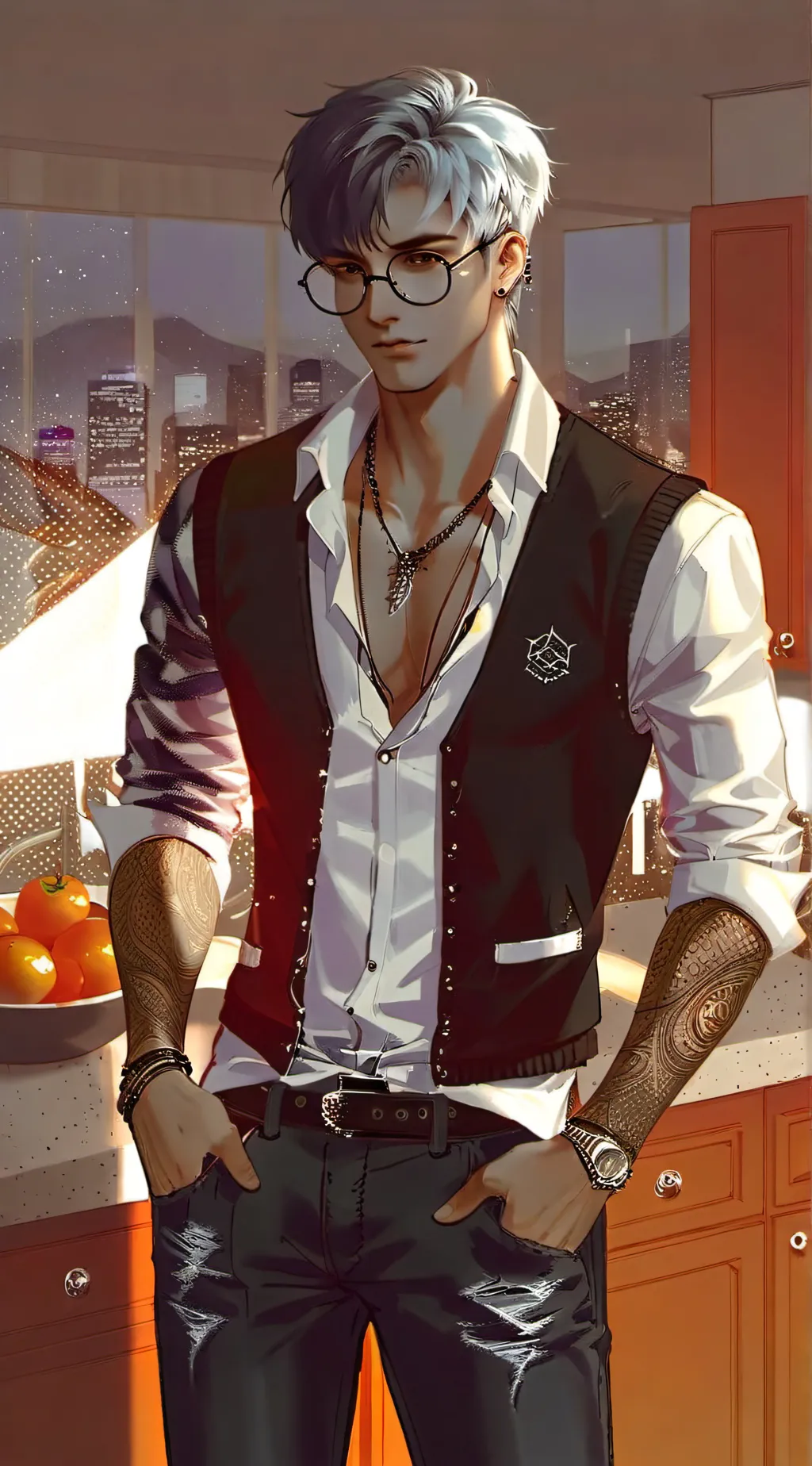 ai character: 🖤Daniel Levy Mar❤️ background