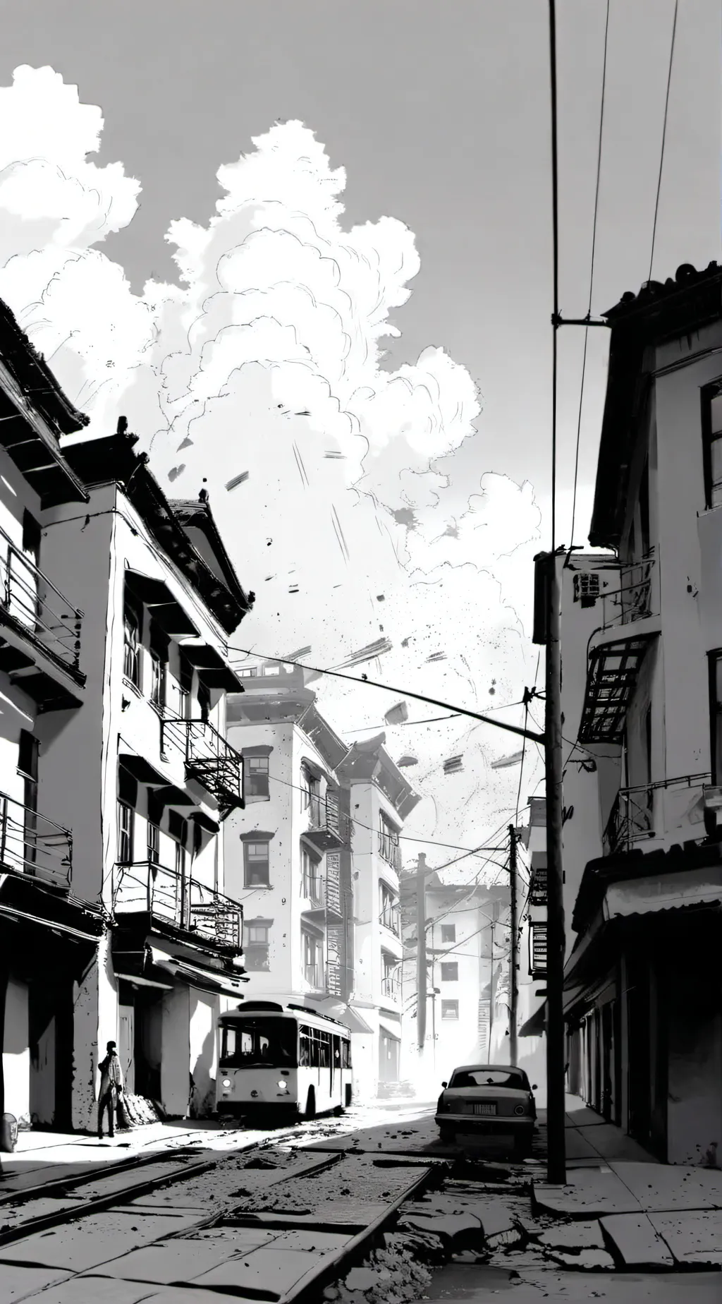 ai character: Mha final war. background