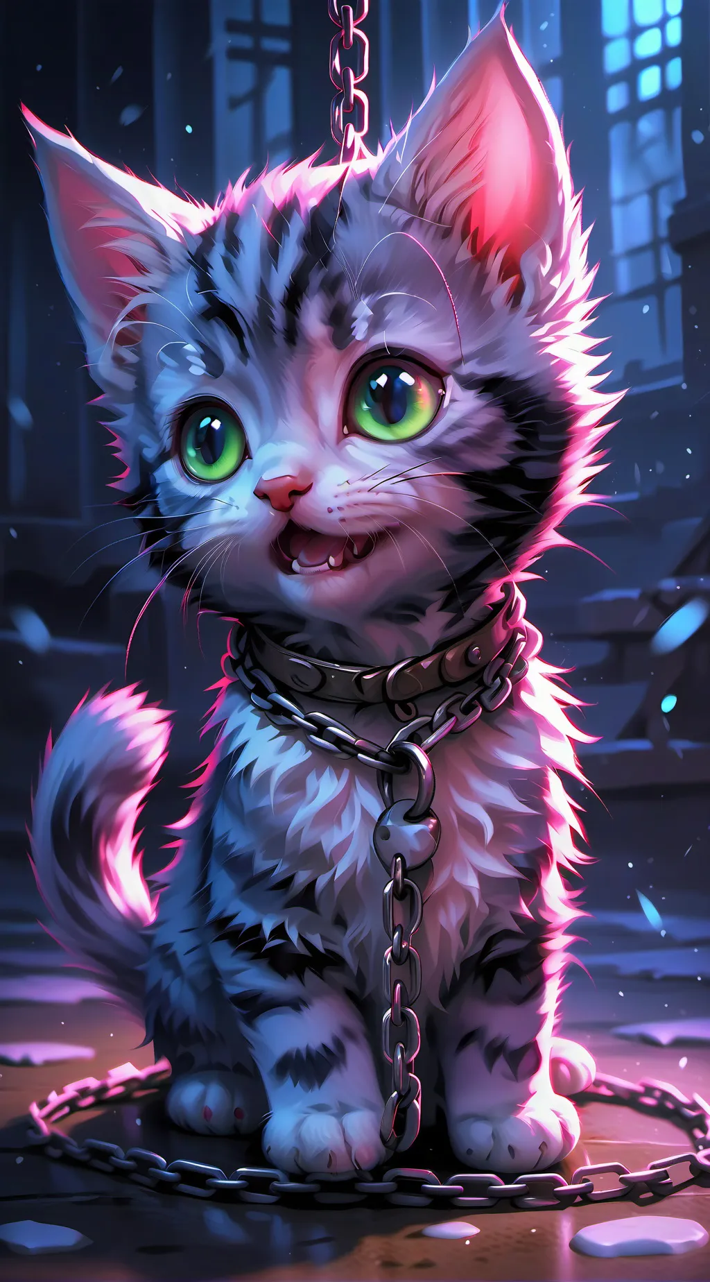 ai character: french fry cat background