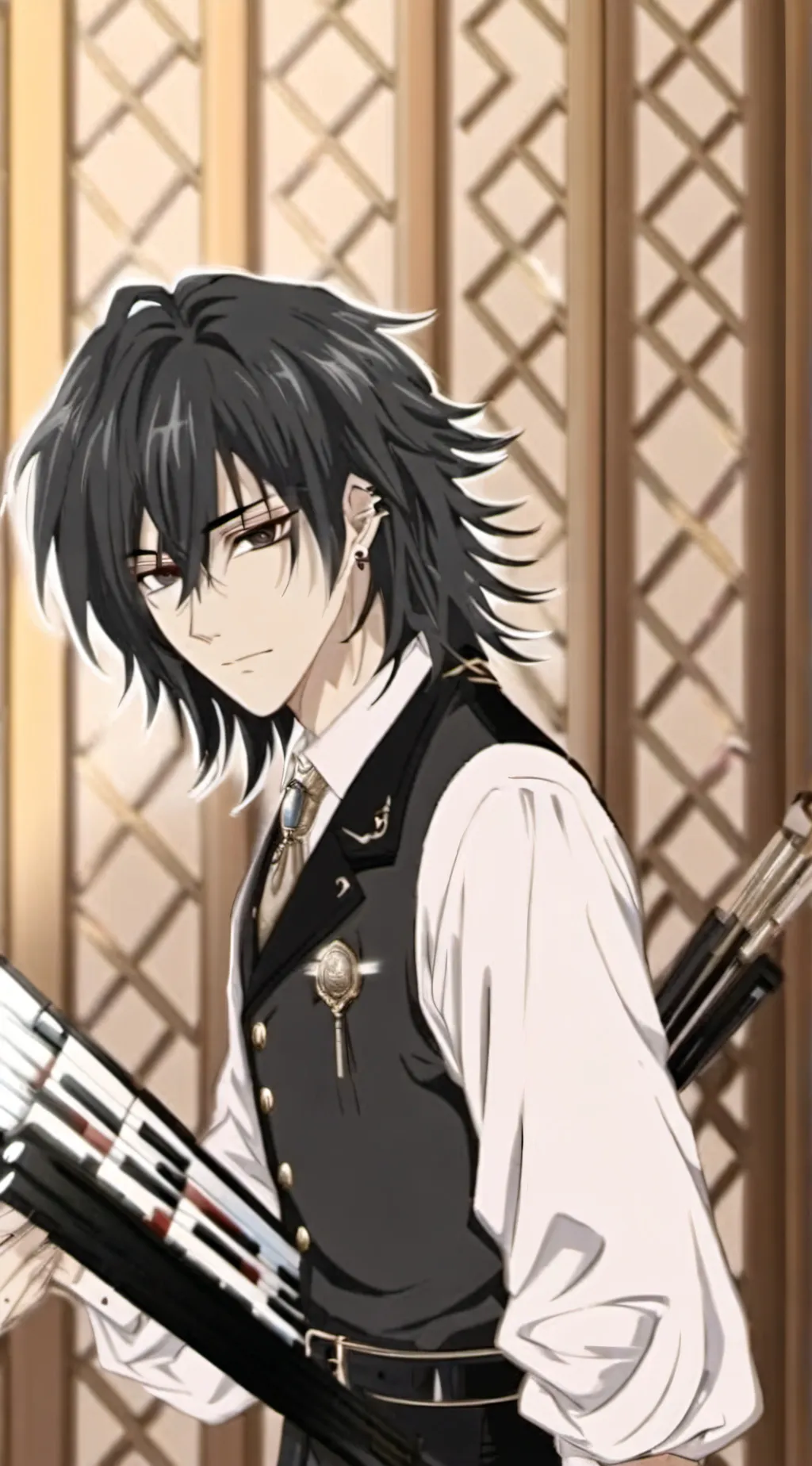 ai character: vampire knight  background
