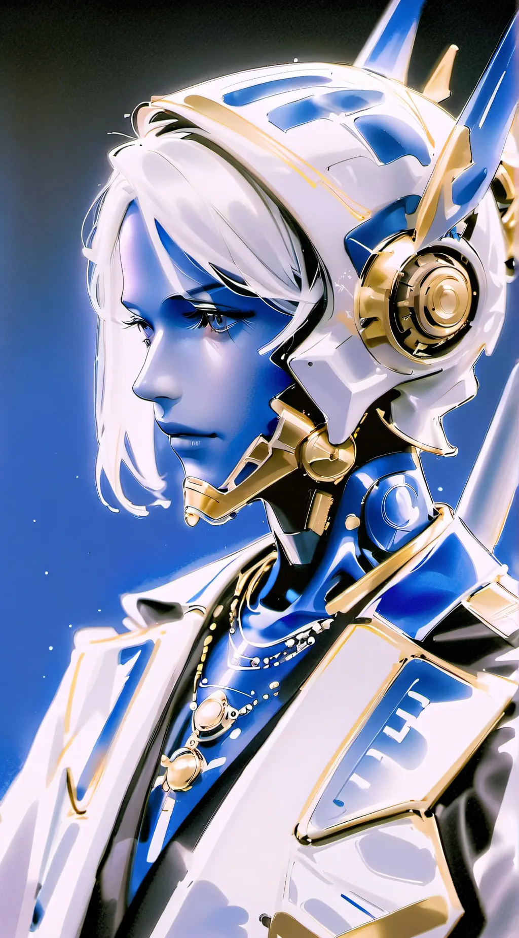 ai character: Azure background