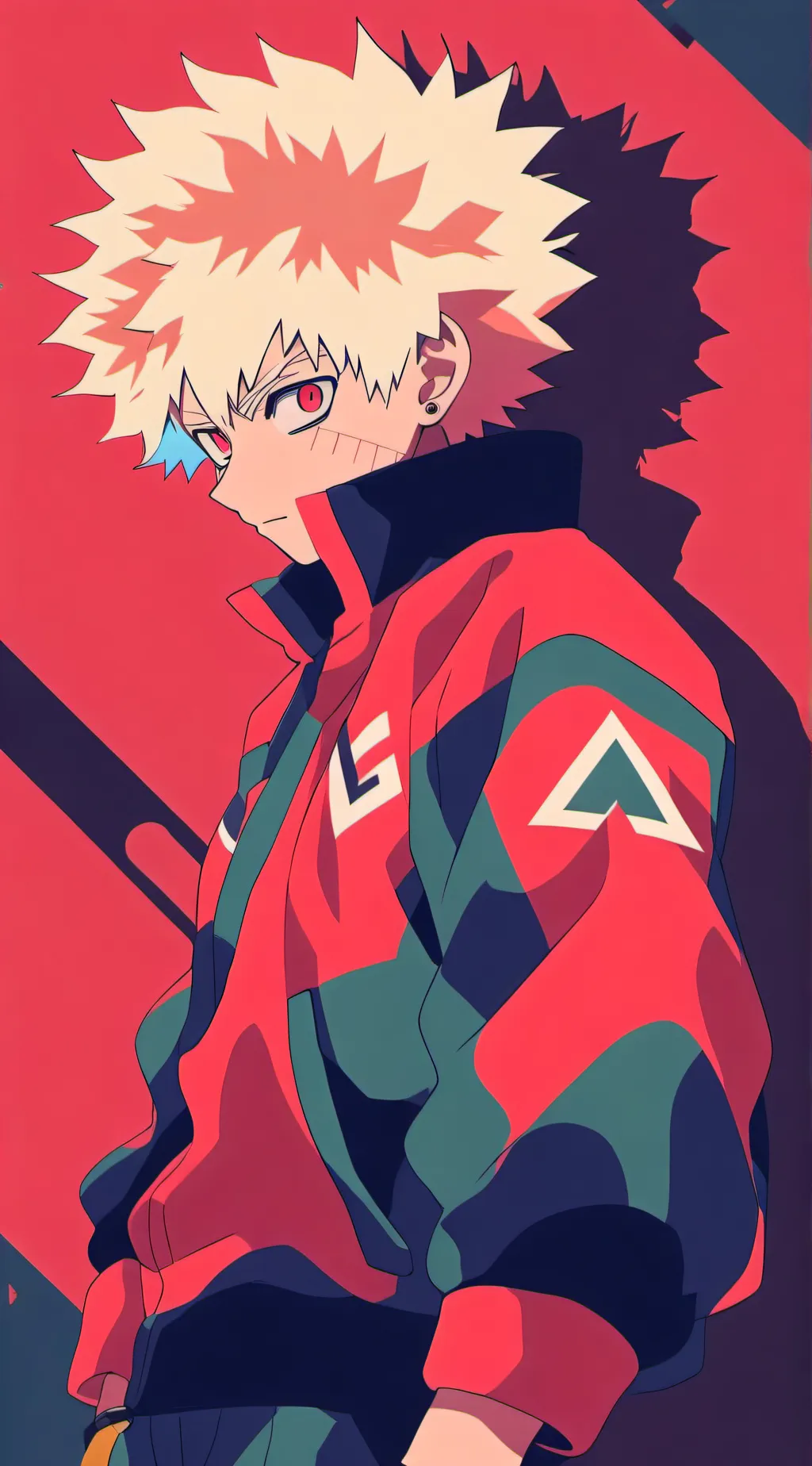 ai character: Katsuki Bakugo background