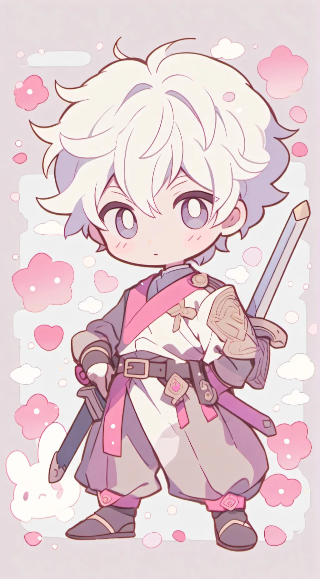 ai character: demon slayer chibi background