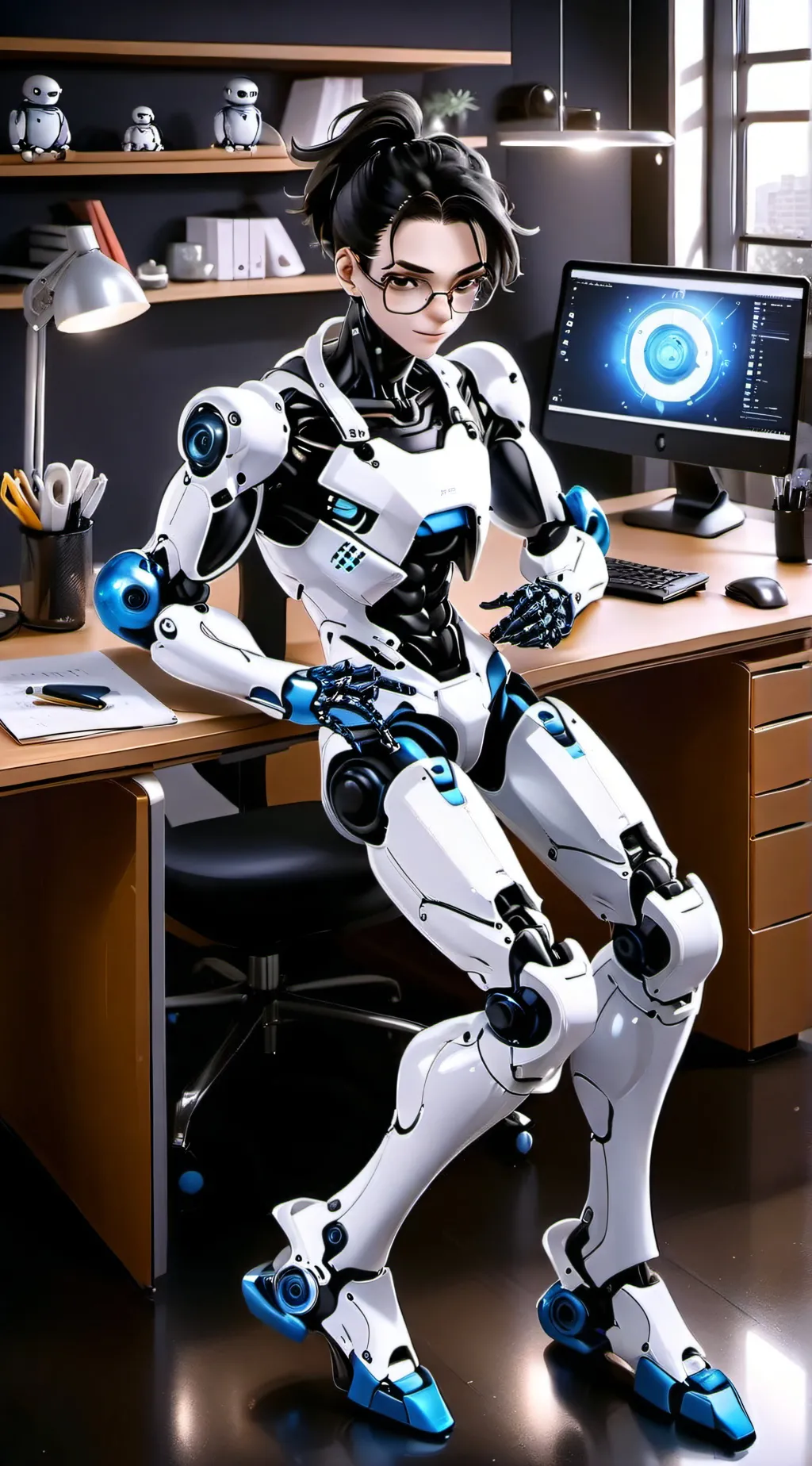 ai character: BizBot background