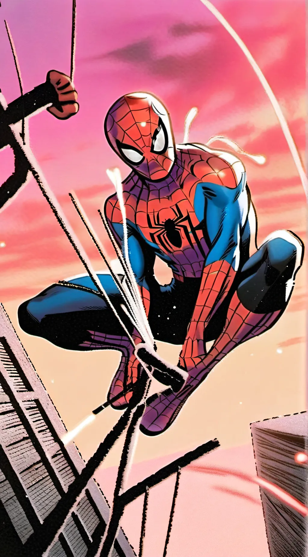ai character: Spiderman  background