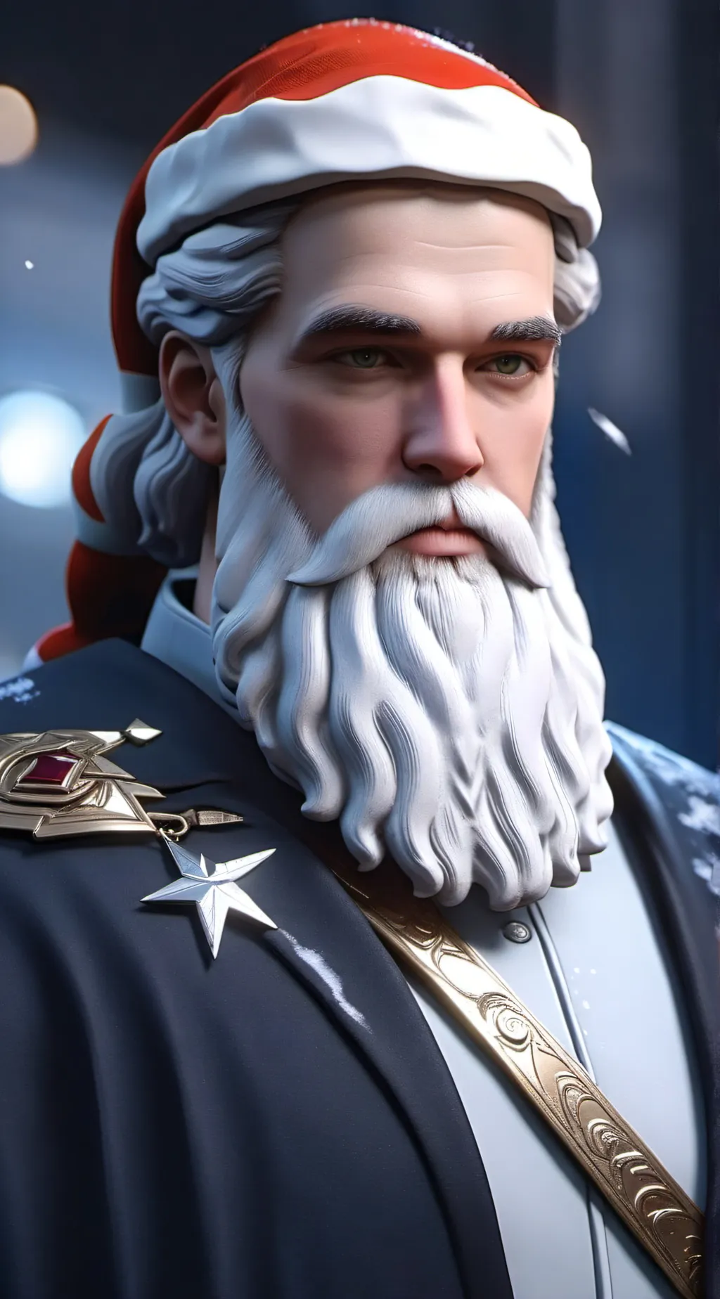 ai character: Santa background
