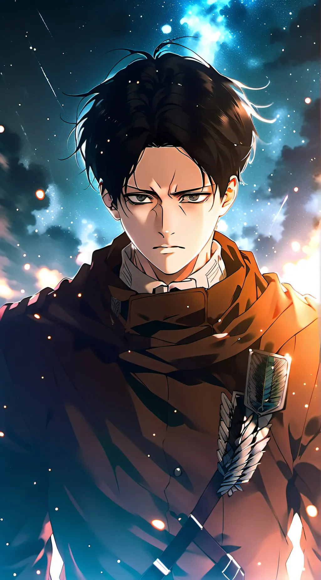 ai character: Levi Ackerman dad background