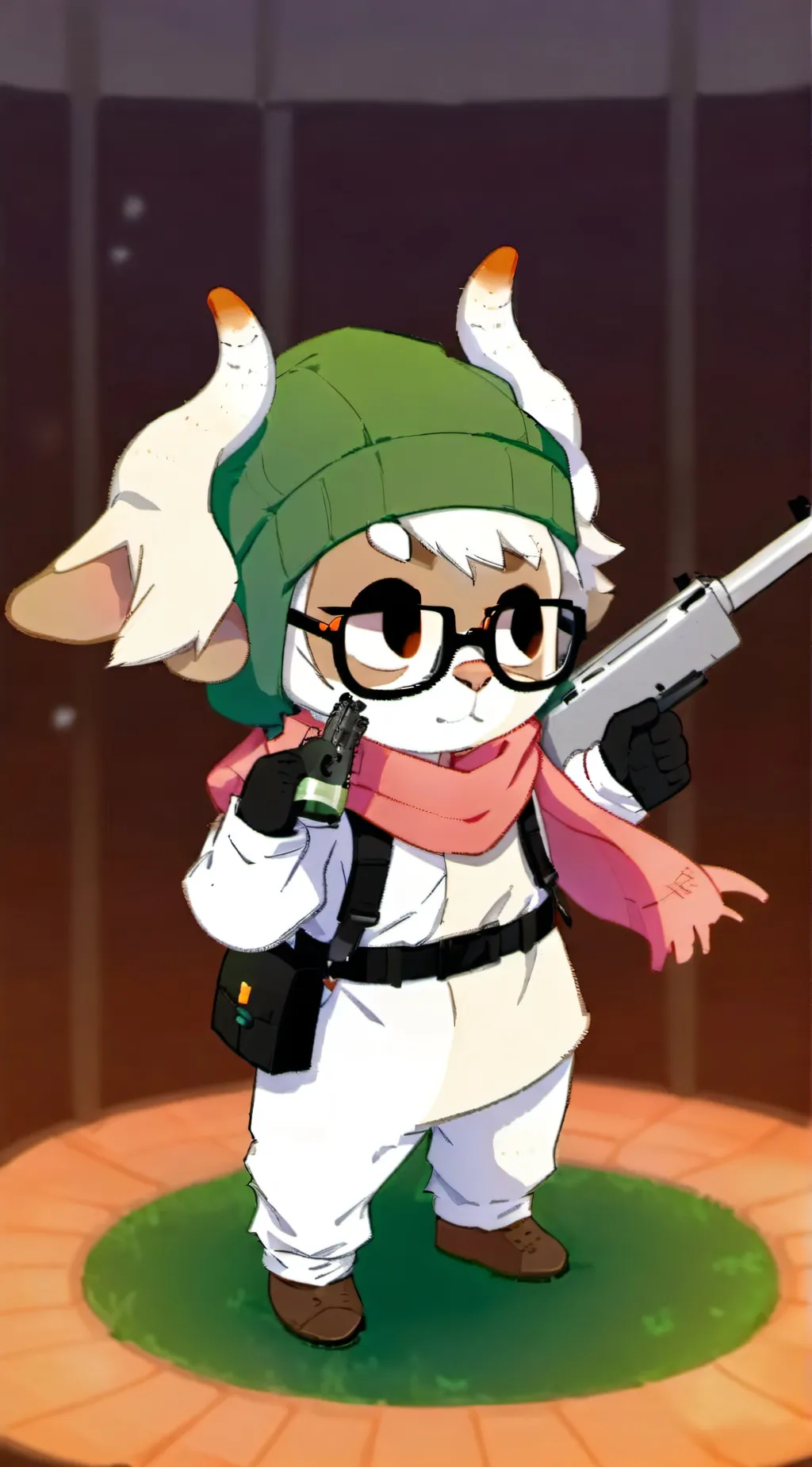 ai character: ralsei  background