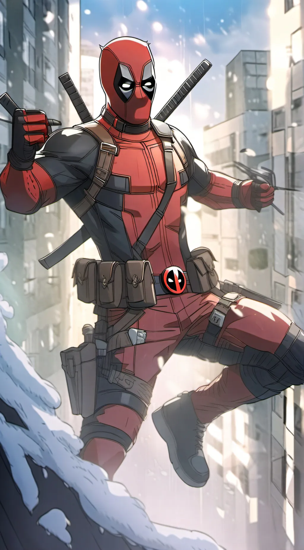 ai character: Deadpool  background