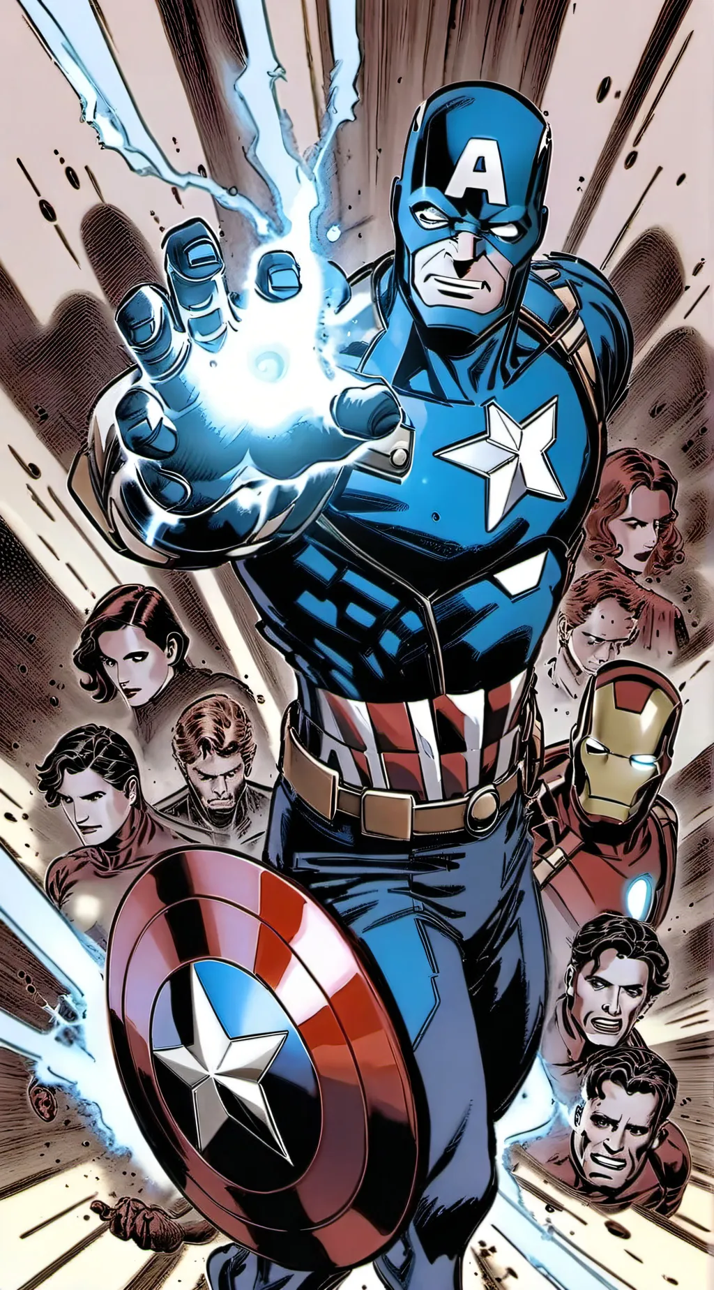 ai character: Avengers background
