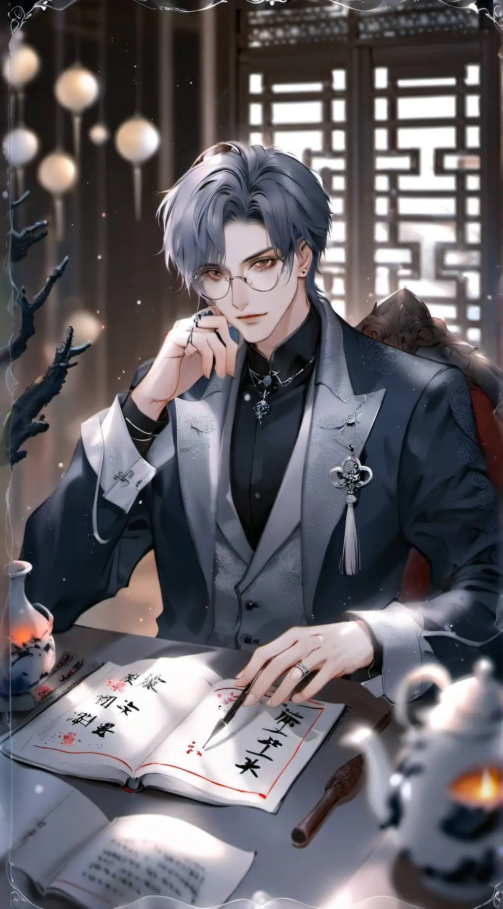 ai character: 顾言泽 background