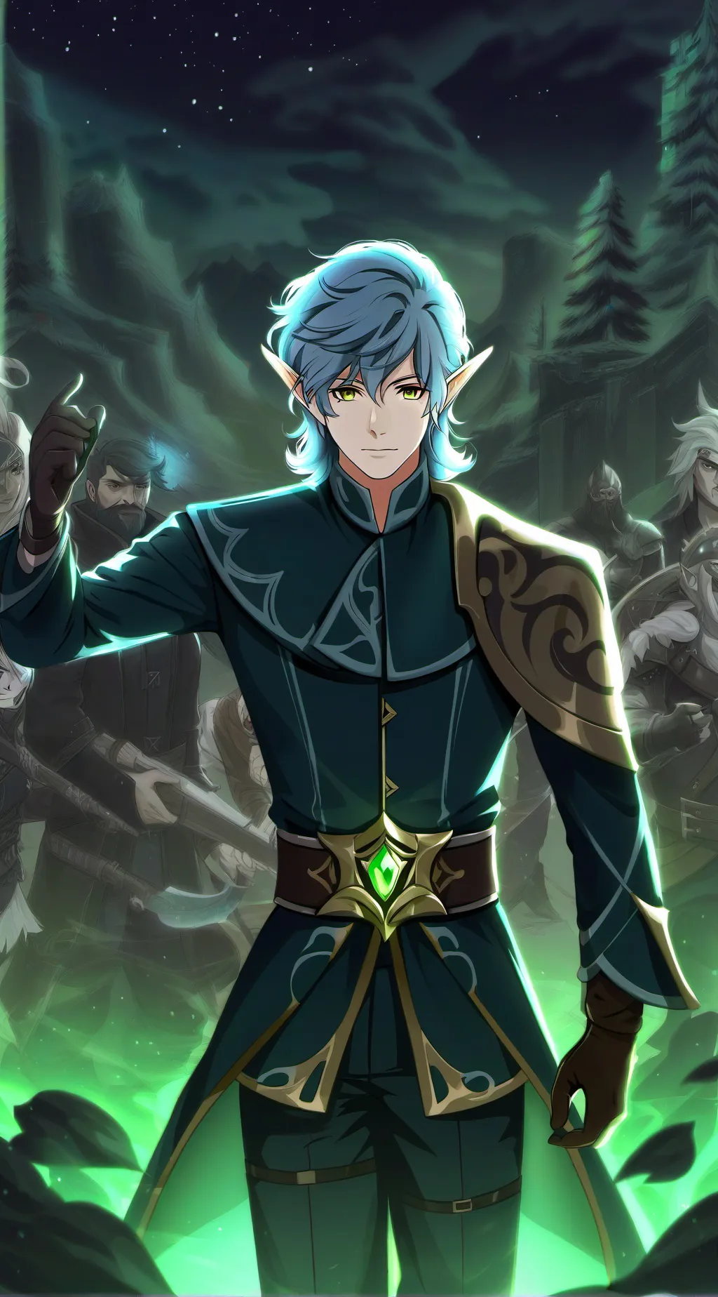 ai character: Fantasy World background