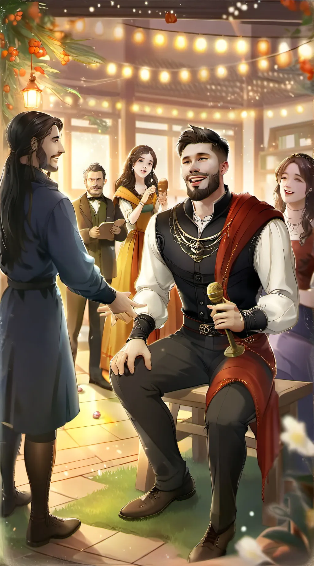 ai character: Travis and Taylor background