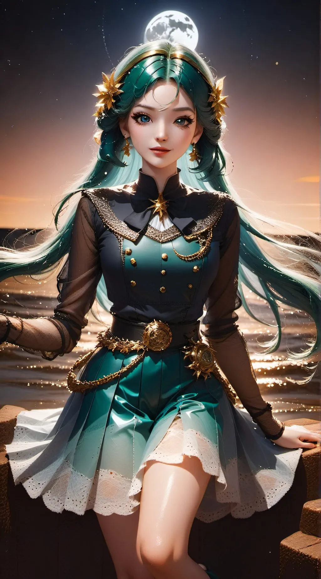 ai character: Sailor Neptune background