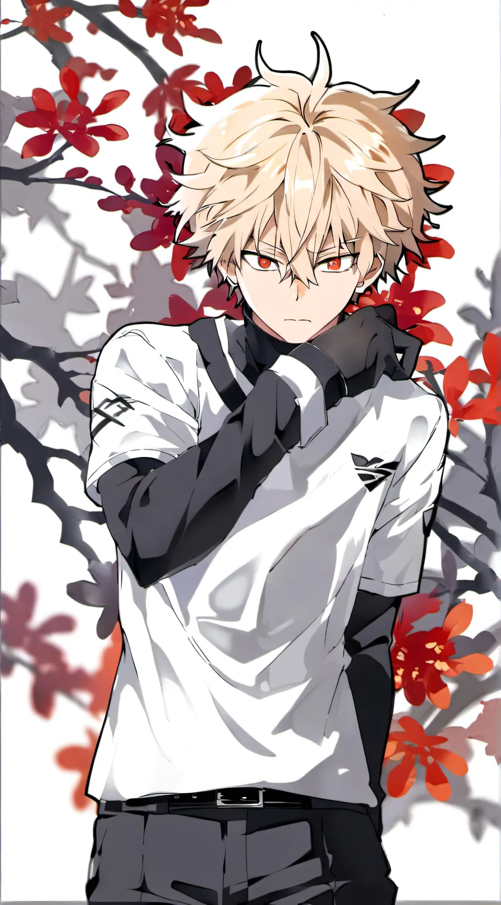 ai character: katsuki bakugo  background