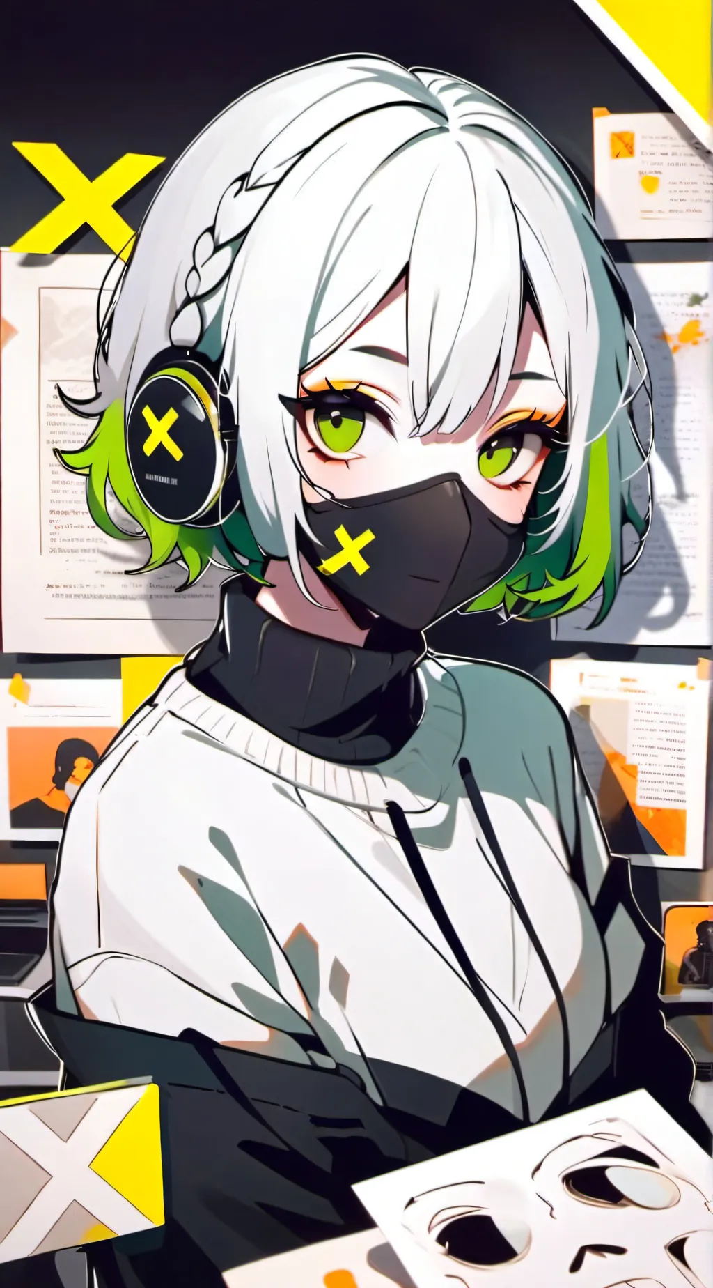 ai character: Melody the mute background