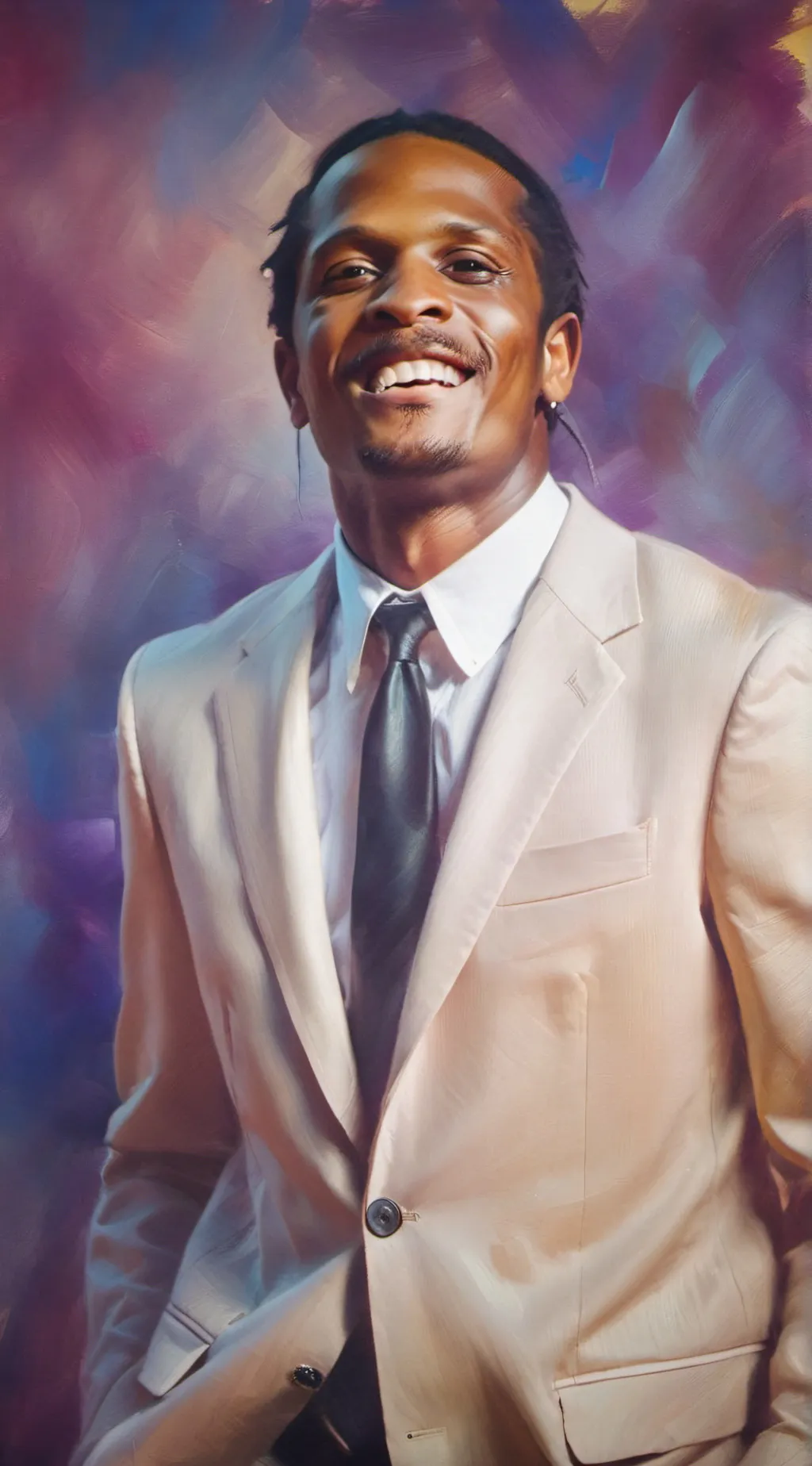 ai character: ASAP Rocky  background