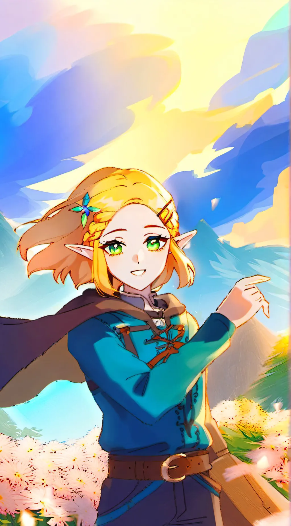 ai character: Zelda  background