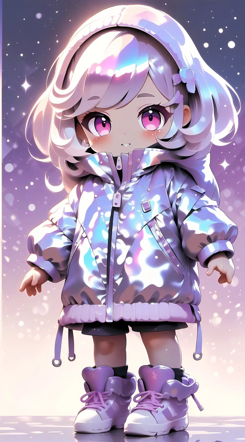 ai character: Flower background