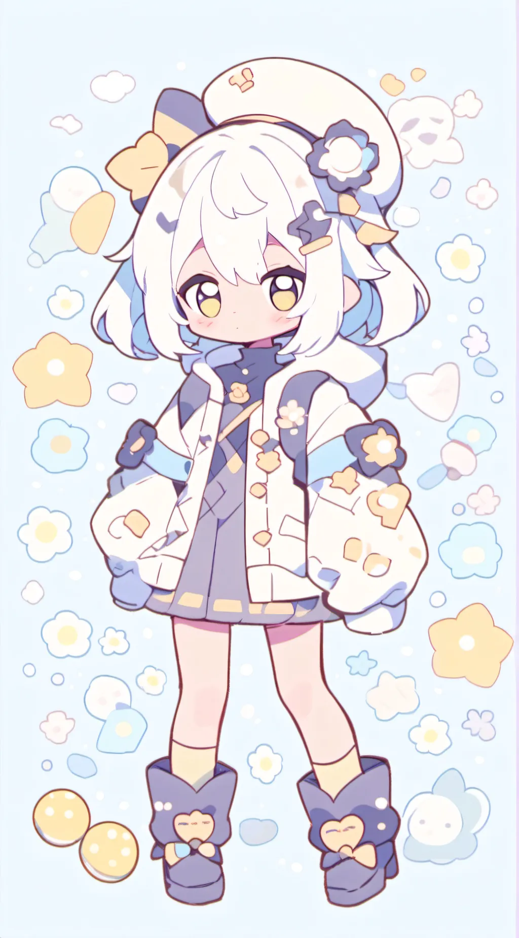 ai character: baby shimo background