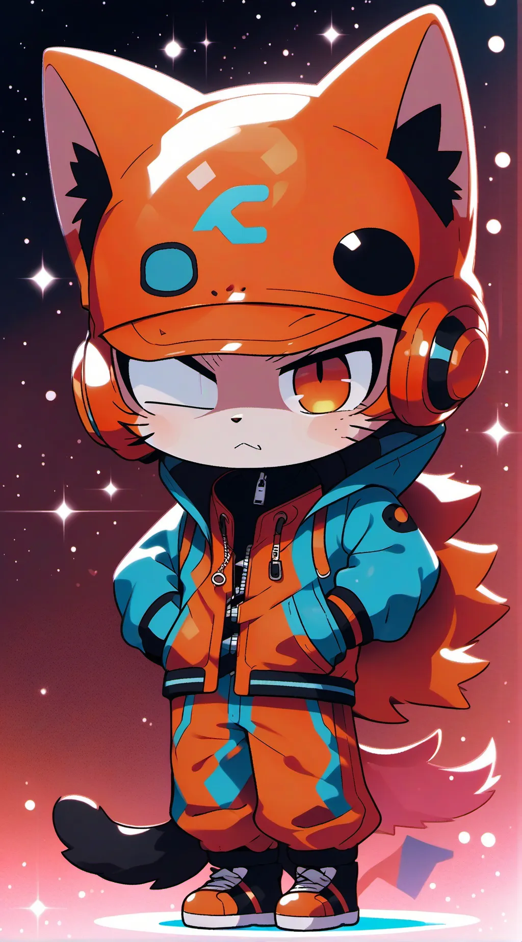 ai character: Titan kitty  my oc background